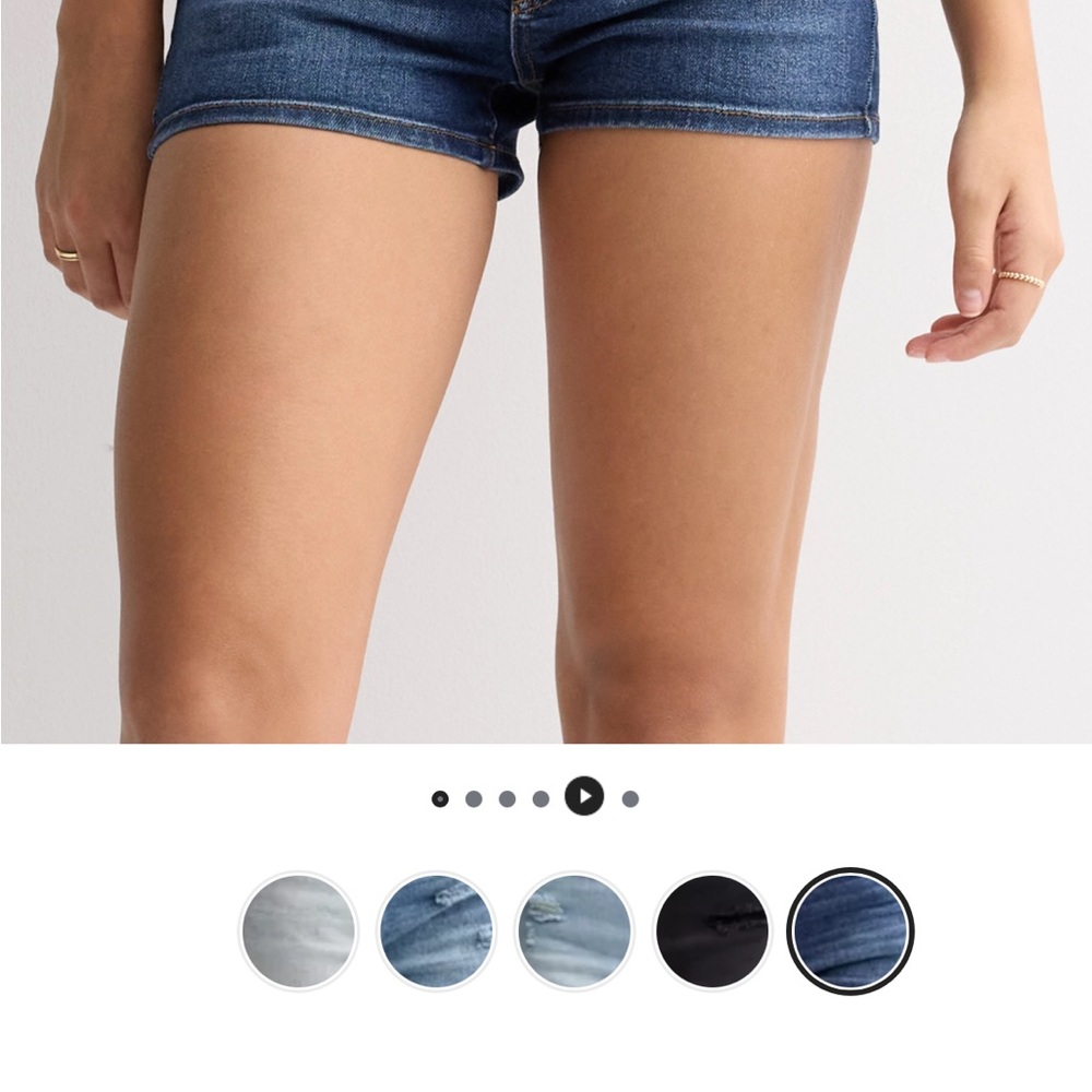 Indigo Rein Dark Blue Jean Shorts